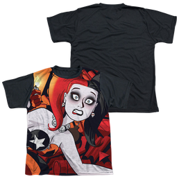 Harley Quinn Harley Cooke Cover - Youth Black Back T-Shirt Youth Black Back T-Shirt (Ages 8-12) Harley Quinn   