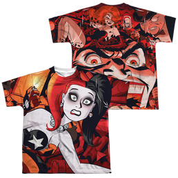 Harley Quinn Harley Cooke Cover (Front/Back) - Youth All-Over Print T-Shirt Youth All-Over Print T-Shirt (Ages 8-12) Harley Quinn   