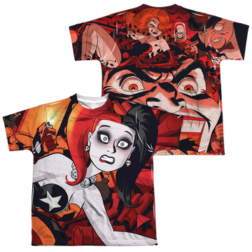 Harley Quinn Harley Cooke Cover youth all-over print t-shirt for ages 8 to 12