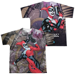 Harley Quinn Roller Coaster Of Love (Front/Back) - Youth All-Over Print T-Shirt Youth All-Over Print T-Shirt (Ages 8-12) Harley Quinn   
