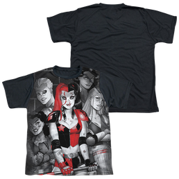 Harley Quinn Bad Girls - Youth Black Back T-Shirt Youth Black Back T-Shirt (Ages 8-12) Harley Quinn   