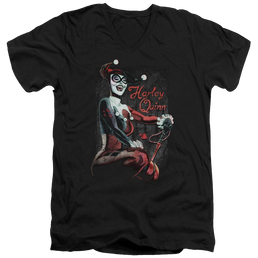 Batman Laugh It Up - Men's V-Neck T-Shirt Men's V-Neck T-Shirt Harley Quinn   