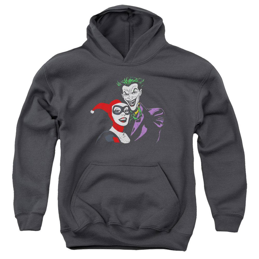 Harley Quinn Joker & Harley - Youth Hoodie Youth Hoodie (Ages 8-12) Harley Quinn   