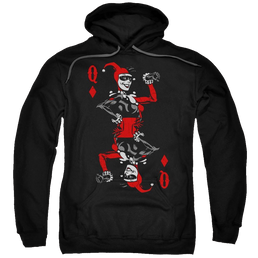 Batman Quinn Of Diamonds - Pullover Hoodie Pullover Hoodie Harley Quinn   