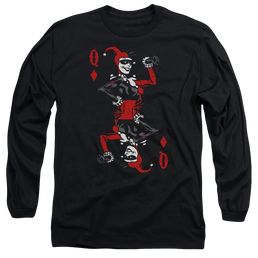 Batman Quinn Of Diamonds - Men's Long Sleeve T-Shirt Men's Long Sleeve T-Shirt Harley Quinn   