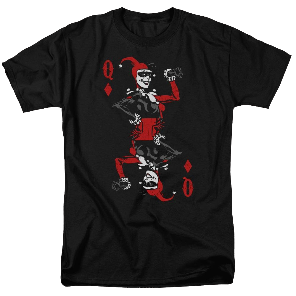 Batman Quinn Of Diamonds - Men's Regular Fit T-Shirt Men's Regular Fit T-Shirt Harley Quinn   