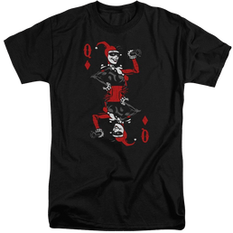 Batman Quinn Of Diamonds - Men's Tall Fit T-Shirt Men's Tall Fit T-Shirt Harley Quinn   