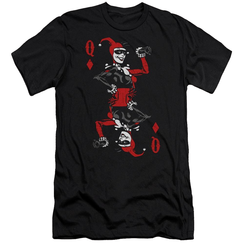 Batman Quinn Of Diamonds - Men's Premium Slim Fit T-Shirt Men's Premium Slim Fit T-Shirt Harley Quinn   