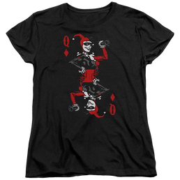 Batman Quinn Of Diamonds - Women's T-Shirt Women's T-Shirt Harley Quinn   