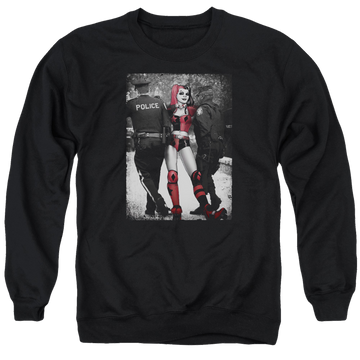 Batman Arrest - Men's Crewneck Sweatshirt Men's Crewneck Sweatshirt Harley Quinn   