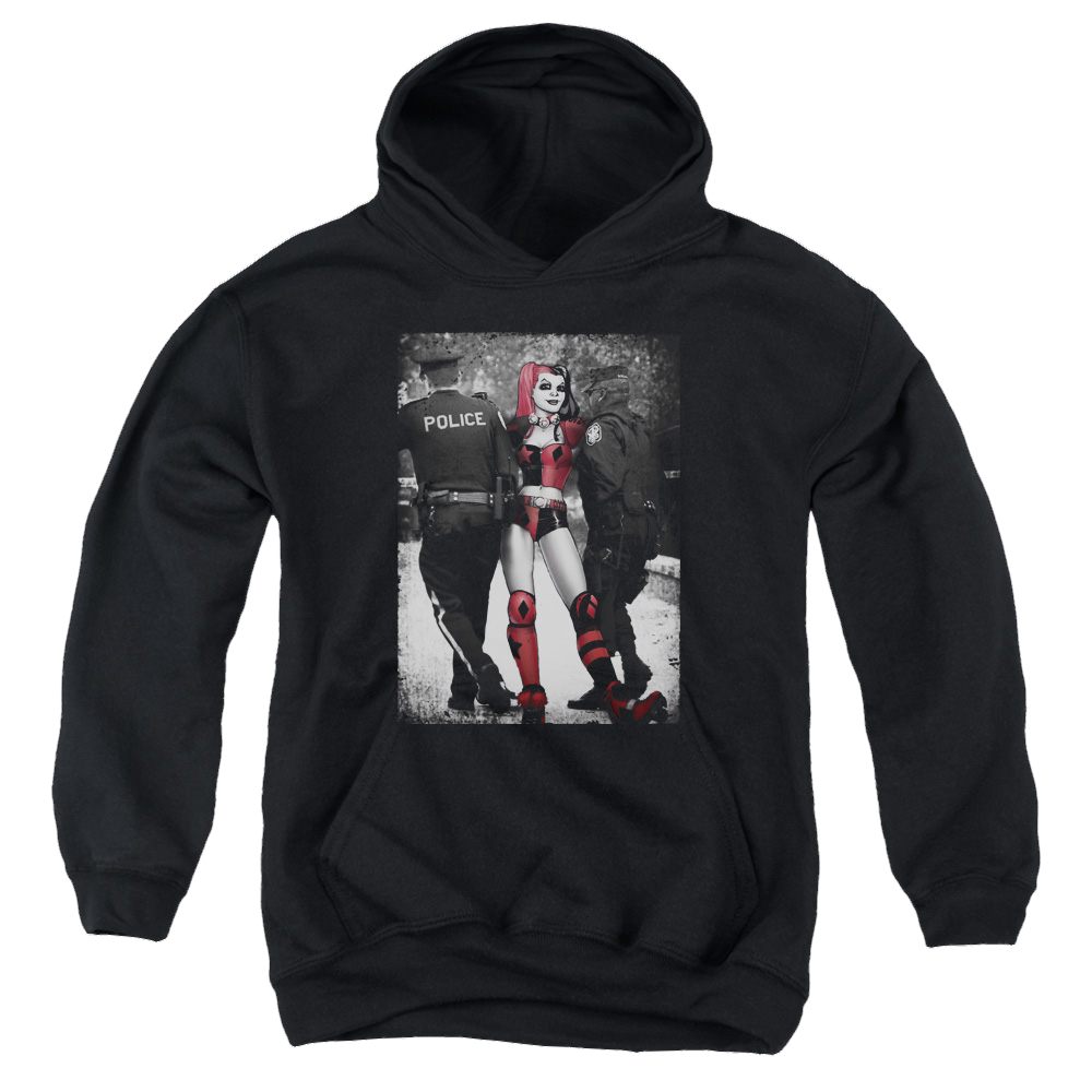 Harley Quinn Arrest - Youth Hoodie Youth Hoodie (Ages 8-12) Harley Quinn   