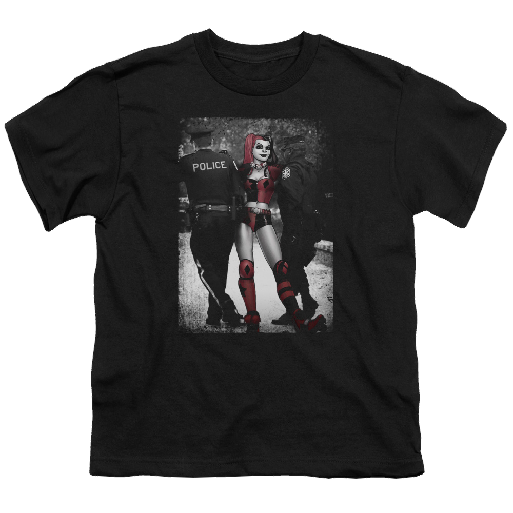 Harley Quinn Arrest - Youth T-Shirt Youth T-Shirt (Ages 8-12) Harley Quinn   
