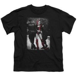 Harley Quinn Arrest - Youth T-Shirt Youth T-Shirt (Ages 8-12) Harley Quinn   
