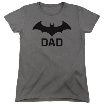 Charcoal women's t-shirt with Batman Hush Dad graphic