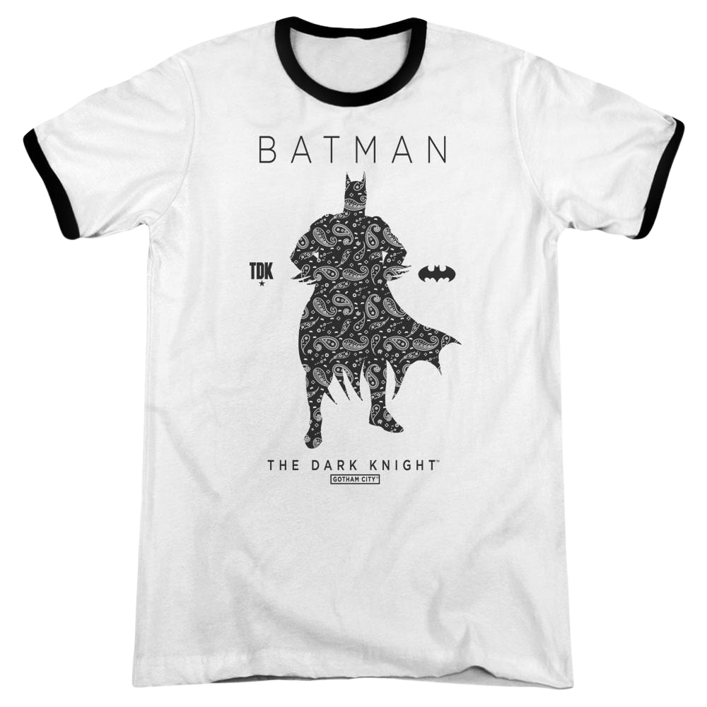 Batman Paislety Silhouette - Men's Ringer T-Shirt Men's Ringer T-Shirt Batman   