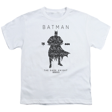 DC Batman Paislety Silhouette - Youth T-Shirt Youth T-Shirt (Ages 8-12) Batman   