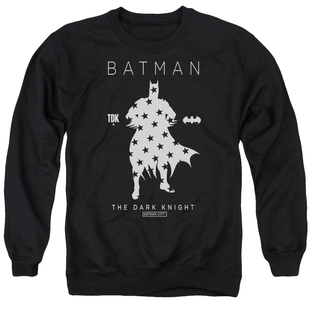 Batman Star Silhouette - Men's Crewneck Sweatshirt Men's Crewneck Sweatshirt Batman   