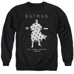 Batman Star Silhouette - Men's Crewneck Sweatshirt Men's Crewneck Sweatshirt Batman   