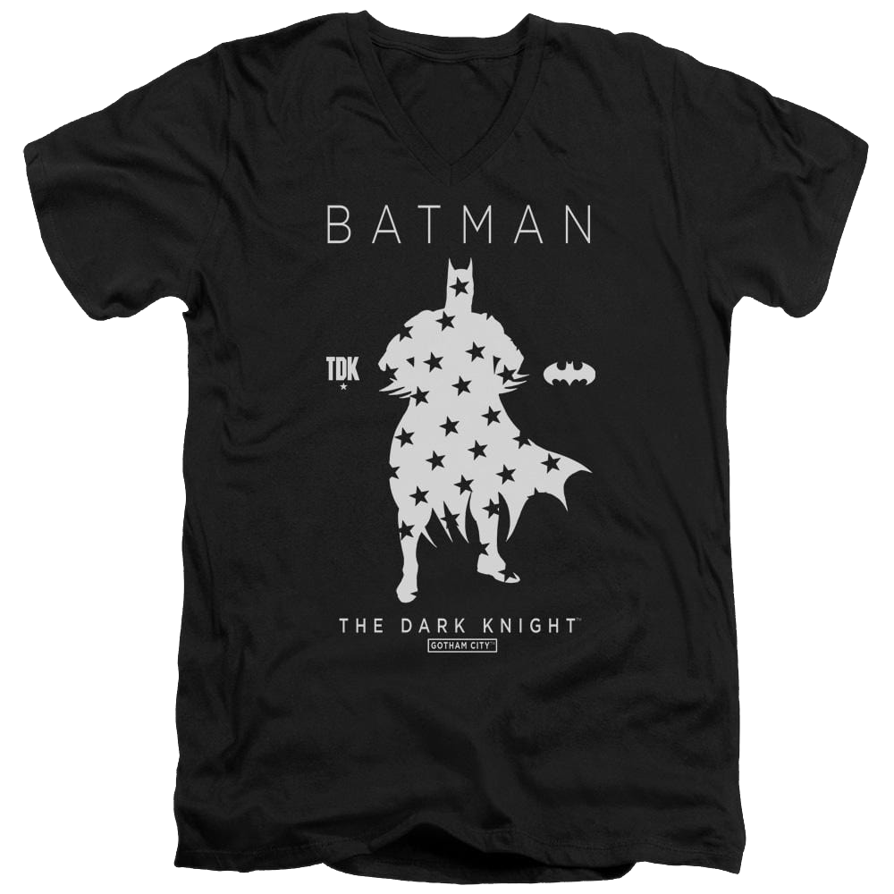 Batman Star Silhouette - Men's V-Neck T-Shirt Men's V-Neck T-Shirt Batman   