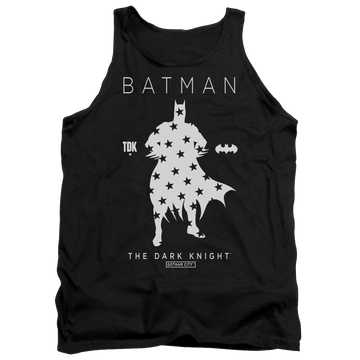 Black men's tank with Batman Star Silhouette graphic