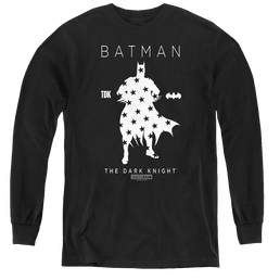 Dc Batman Star Silhouette - Youth Long Sleeve T-Shirt Youth Long Sleeve T-Shirt Batman   