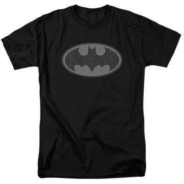 Black men's regular fit t-shirt with Batman Elephant Signal graphic