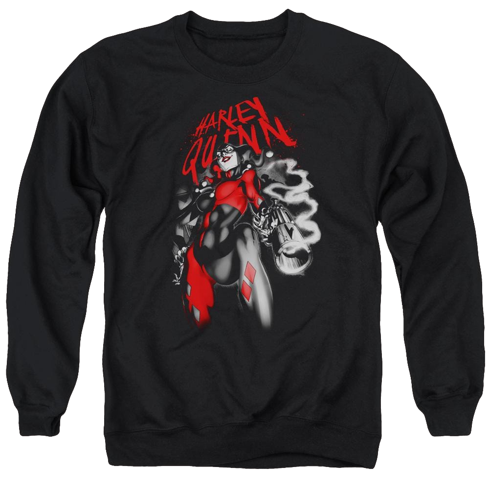 Batman Down The Barrel - Men's Crewneck Sweatshirt Men's Crewneck Sweatshirt Harley Quinn   