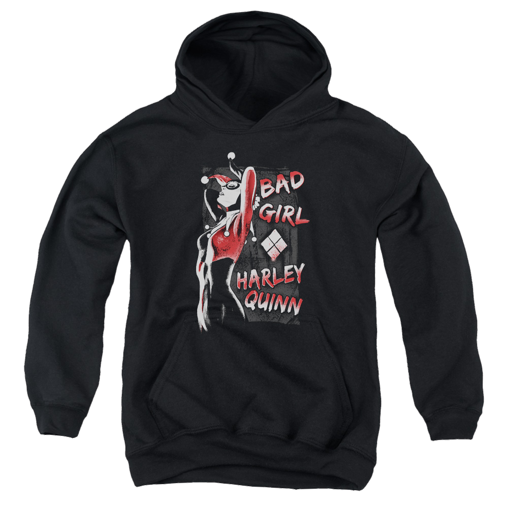 Harley Quinn Bad Girl - Youth Hoodie Youth Hoodie (Ages 8-12) Harley Quinn   