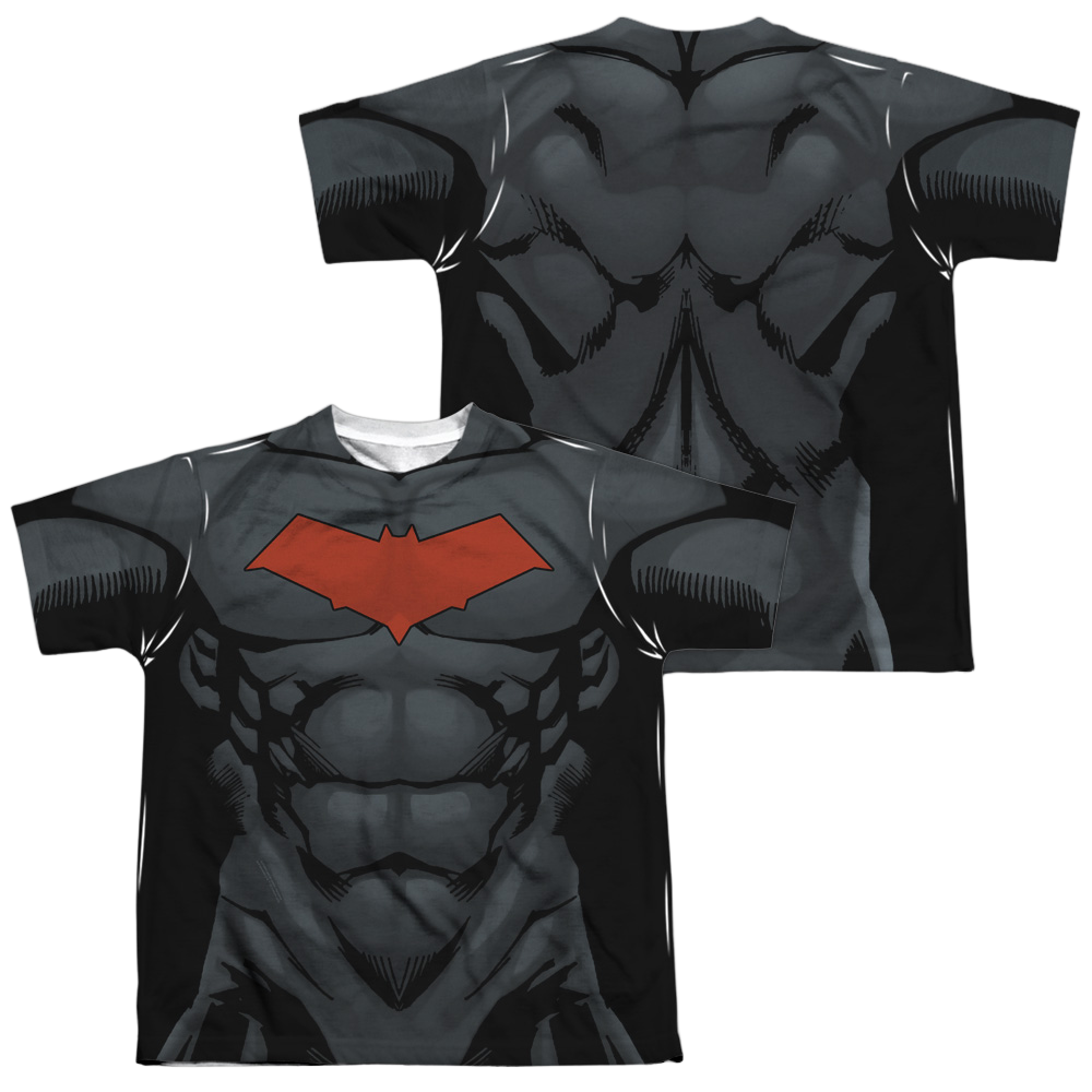 DC Batman Red Hood Style 2 (Front/Back Print) - Youth All-Over Print T-Shirt Youth All-Over Print T-Shirt (Ages 8-12) Batman   