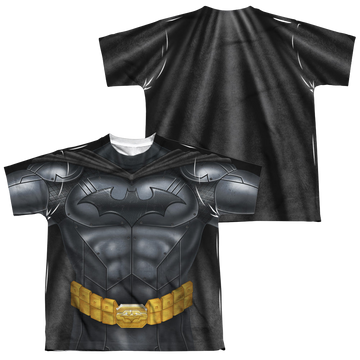 DC Batman Batman Athletic Uniform (Front/Back Print) - Youth All-Over Print T-Shirt Youth All-Over Print T-Shirt (Ages 8-12) Batman   