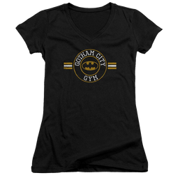 Batman Gotham City Gym - Juniors V-Neck T-Shirt Juniors V-Neck T-Shirt Batman   