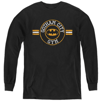Dc Batman Gotham City Gym - Youth Long Sleeve T-Shirt Youth Long Sleeve T-Shirt Batman   