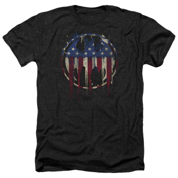 Batman Bleeding Signal - Men's Heather T-Shirt Men's Heather T-Shirt Batman   