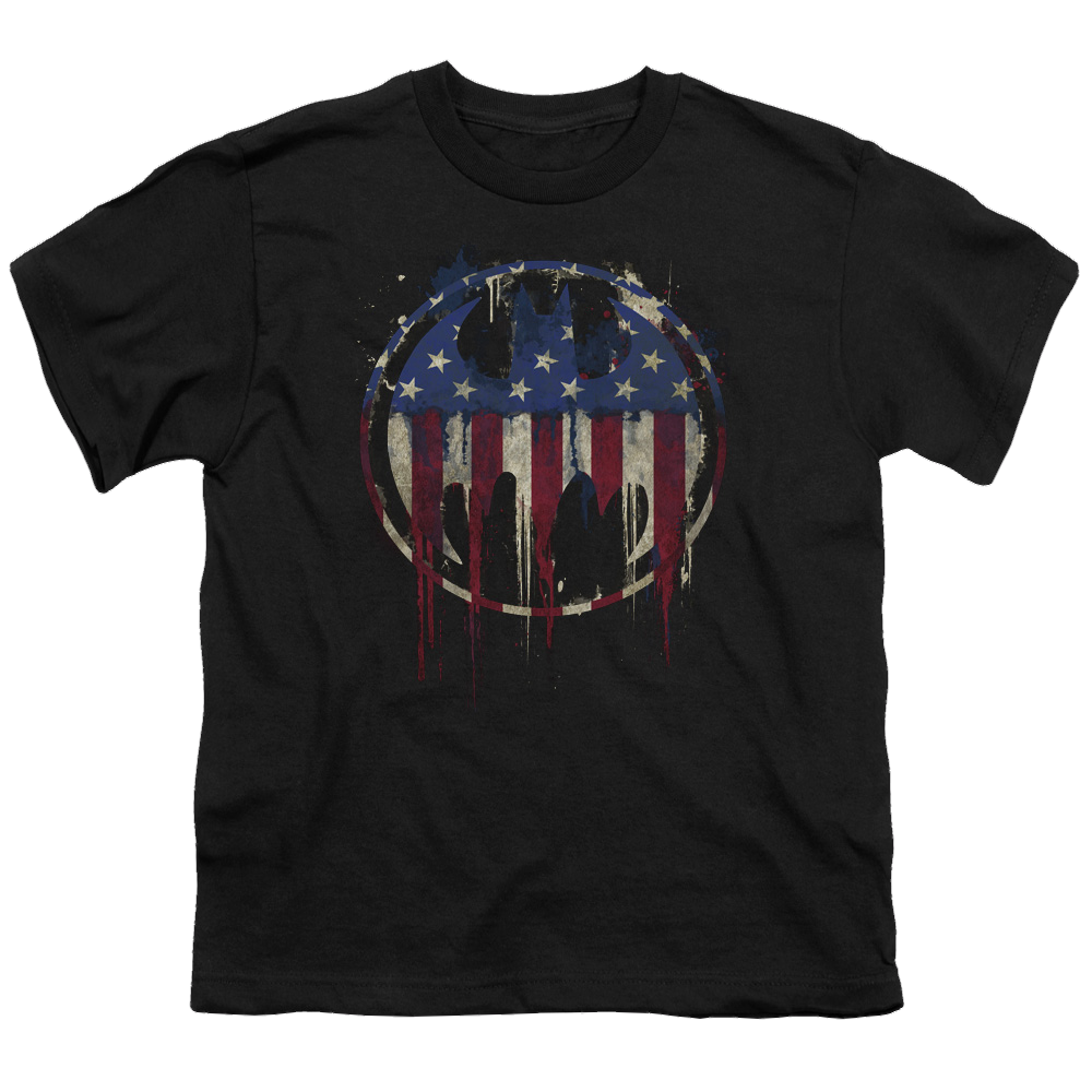DC Batman Bleeding Signal - Youth T-Shirt Youth T-Shirt (Ages 8-12) Batman   