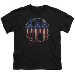 DC Batman Bleeding Signal - Youth T-Shirt Youth T-Shirt (Ages 8-12) Batman   