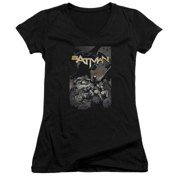 Batman Batman One - Juniors V-Neck T-Shirt Juniors V-Neck T-Shirt Batman   