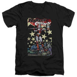 Batman Quinn One - Men's V-Neck T-Shirt Men's V-Neck T-Shirt Harley Quinn   