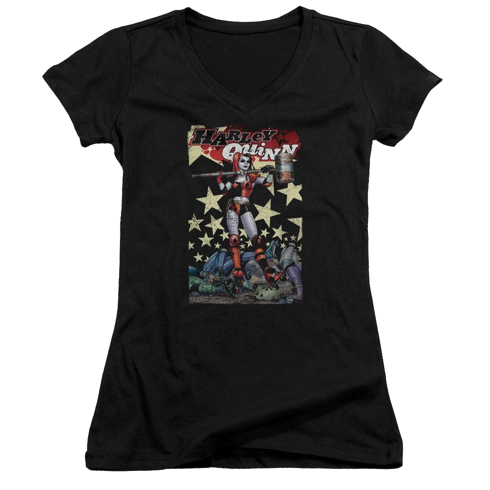 Batman Quinn One - Juniors V-Neck T-Shirt Juniors V-Neck T-Shirt Harley Quinn   