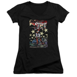 Batman Quinn One - Juniors V-Neck T-Shirt Juniors V-Neck T-Shirt Harley Quinn   