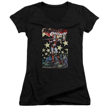 Batman Quinn One - Juniors V-Neck T-Shirt Juniors V-Neck T-Shirt Harley Quinn   