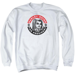 Batman Harley President Circle - Men's Crewneck Sweatshirt Men's Crewneck Sweatshirt Harley Quinn   