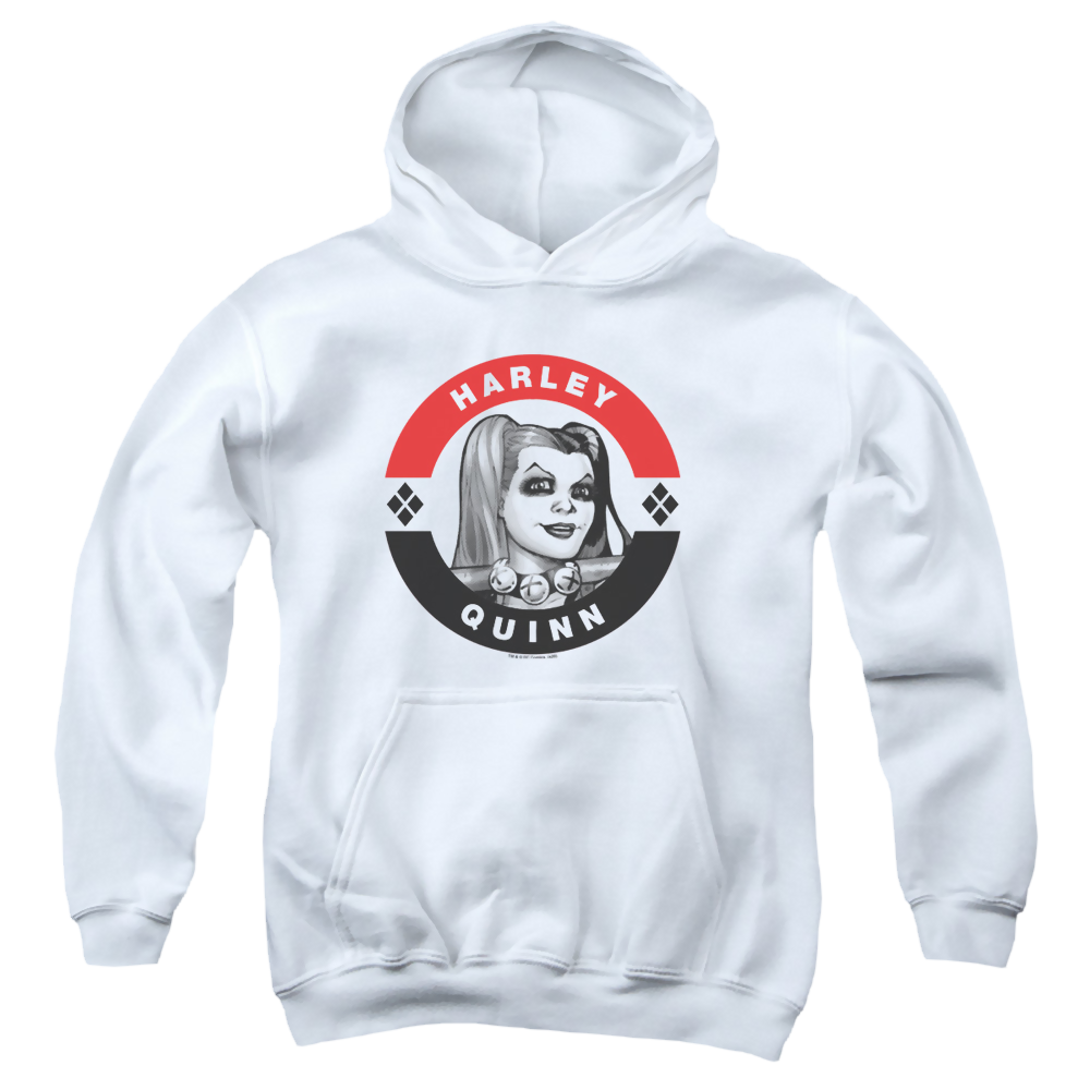 Harley Quinn Harley President Circle - Youth Hoodie Youth Hoodie (Ages 8-12) Harley Quinn   