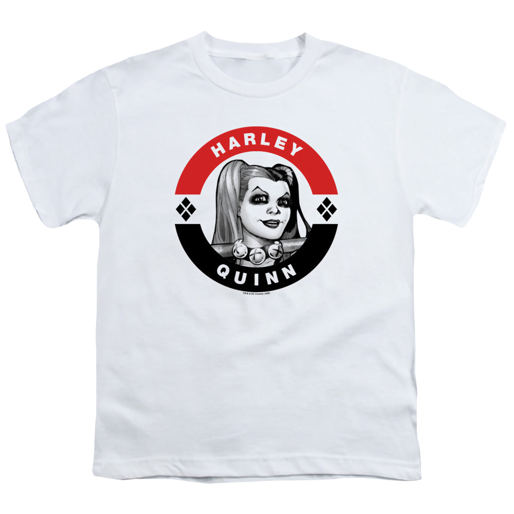 Harley Quinn Harley President Circle - Youth T-Shirt Youth T-Shirt (Ages 8-12) Harley Quinn   