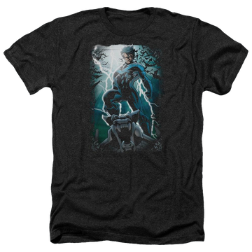 Batman Night Light - Men's Heather T-Shirt Men's Heather T-Shirt Nightwing   