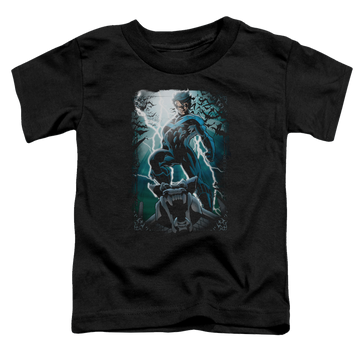 Black toddler t-shirt with Nightwing Night Light graphic
