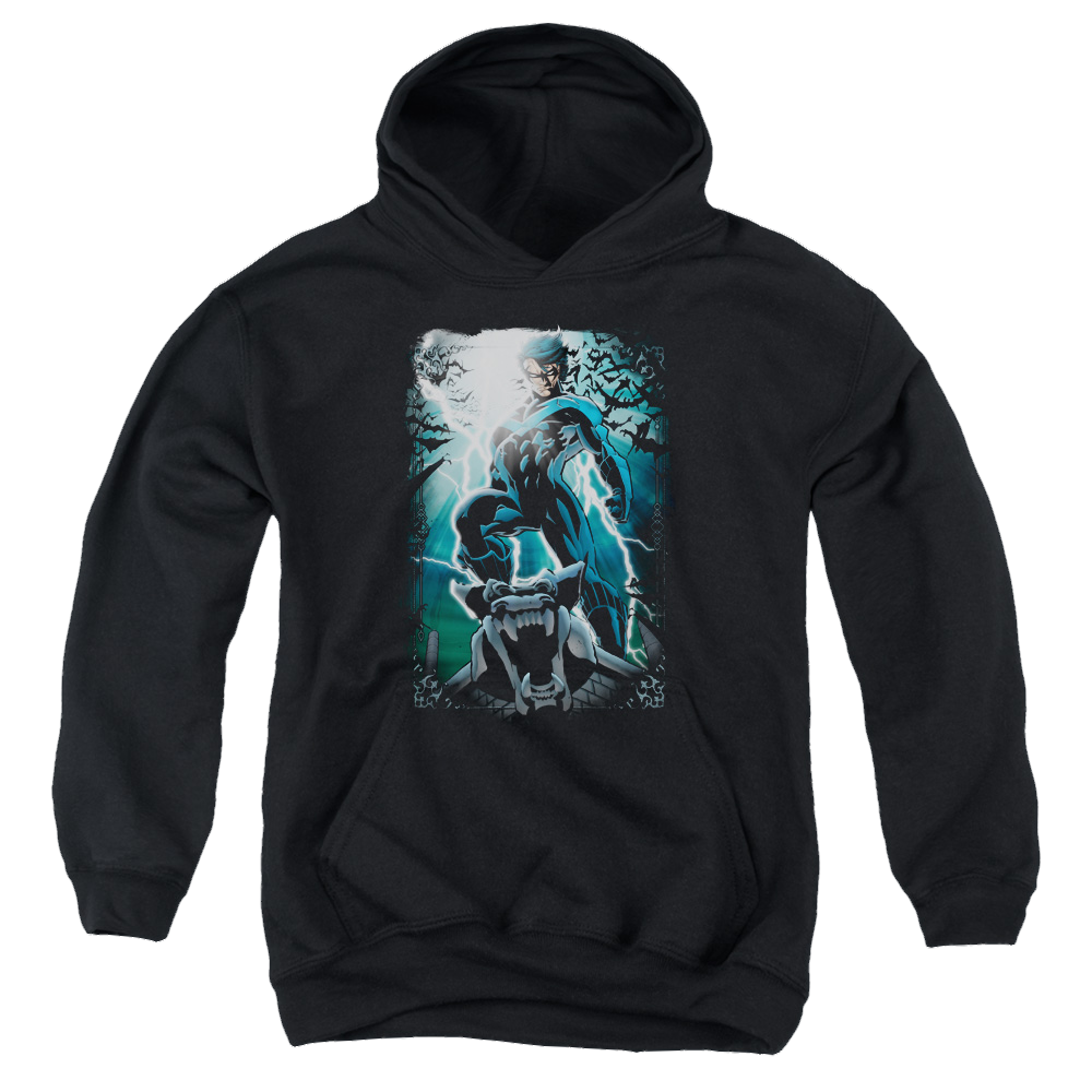 Nightwing Night Light - Youth Hoodie Youth Hoodie (Ages 8-12) Nightwing   