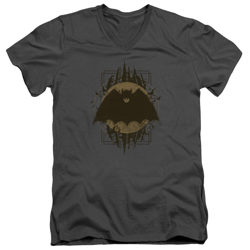 Batman Batman Crest - Men's V-Neck T-Shirt Men's V-Neck T-Shirt Batman   
