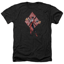 Batman Harley Quinn (diamonds) - Men's Heather T-Shirt Men's Heather T-Shirt Harley Quinn   