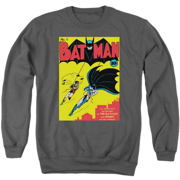 Batman Batman First - Men's Crewneck Sweatshirt Men's Crewneck Sweatshirt Batman   