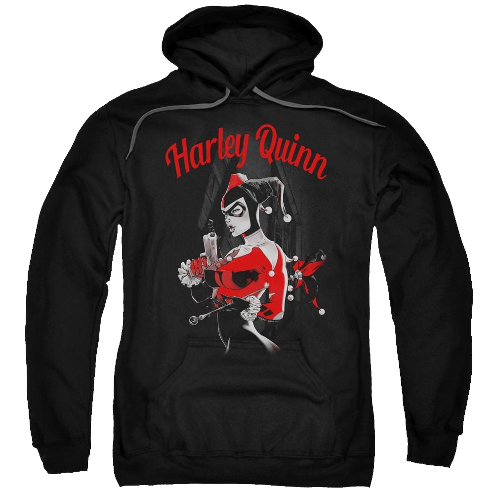 Batman Spring Gun - Pullover Hoodie Pullover Hoodie Harley Quinn   